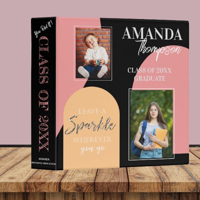 Class Of 2025 Inspirational Quote Photo Graduation Binder (Creator Uploaded)