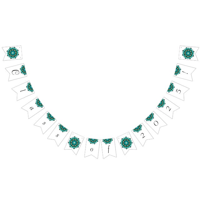 Class of 2025! Mandala in aqua Bunting Flags (All)