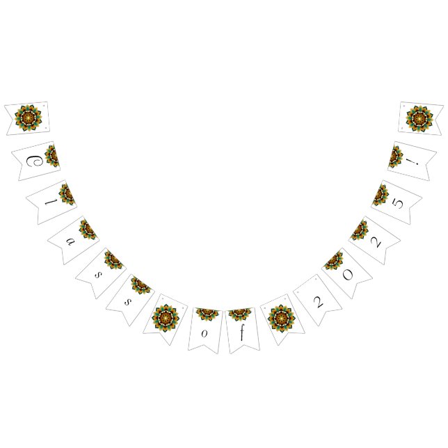 Class of 2025! Mandala in yellow & tan Bunting Flags (All)
