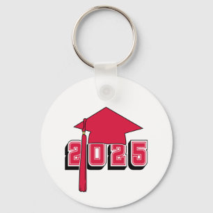 Class of 2025 Mortar Board Design Keychain
