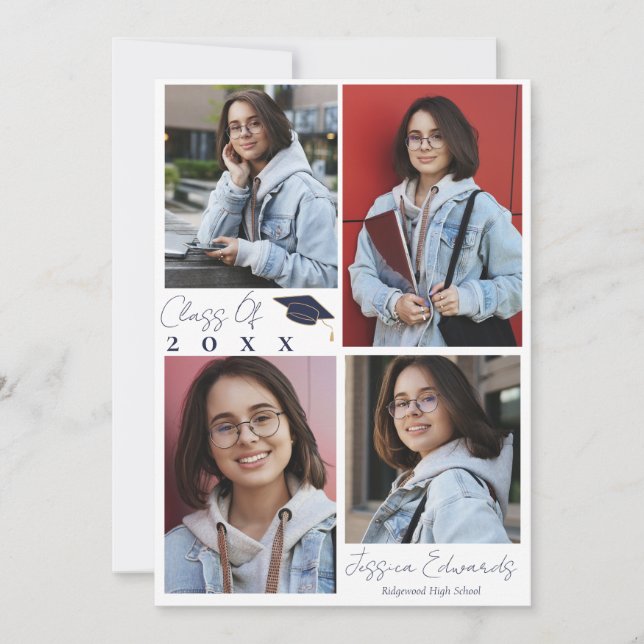 Class Of 2025  Multi Photo Graduation Announcement (Front)