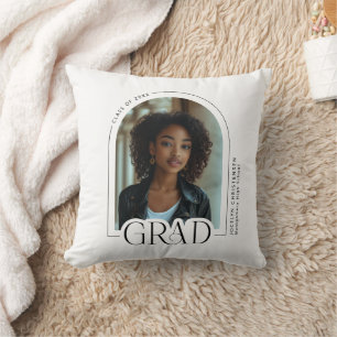 Class of 2025 Photo Graduation Keepsake Throw Pillow