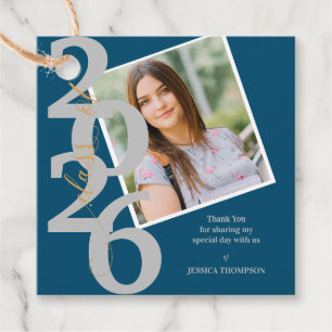 Class of 2025 Photo Thank You Message Graduation Favour Tags