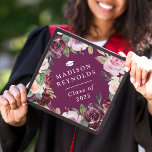 Class of 2025 Plum Purple Love Watercolor Floral Graduation Cap Topper<br><div class="desc">Plum Purple Love Watercolor Floral Graduation Hat. For further customization,  please click the "customize further" link and use our design tool to modify this template.</div>