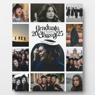 Class of 2025 SCHOOL Graduation 11 Photo Collage  Plaque