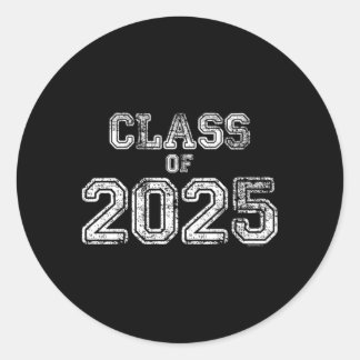 Class Of 2025 Senior 2025 Graduation School Spirit Classic Round Sticker