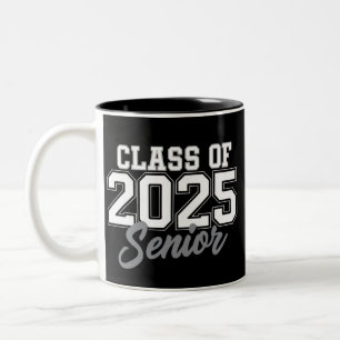Class Of 2025 Senior Back To School 2025 Vintage Two-Tone Coffee Mug
