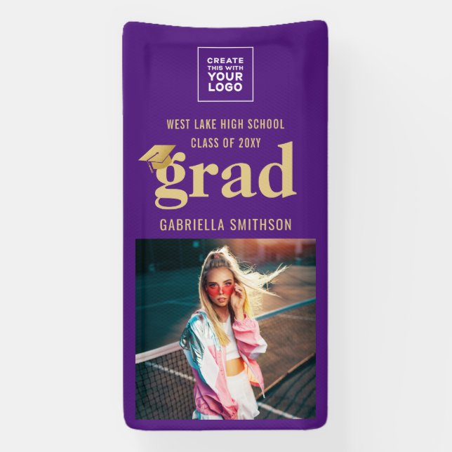 Class of 2025 Small Locker Door Hall Personalized  Banner (Vertical)