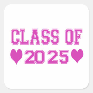 Class Of 2025 Square Sticker