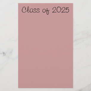 Class of 2025 stationery