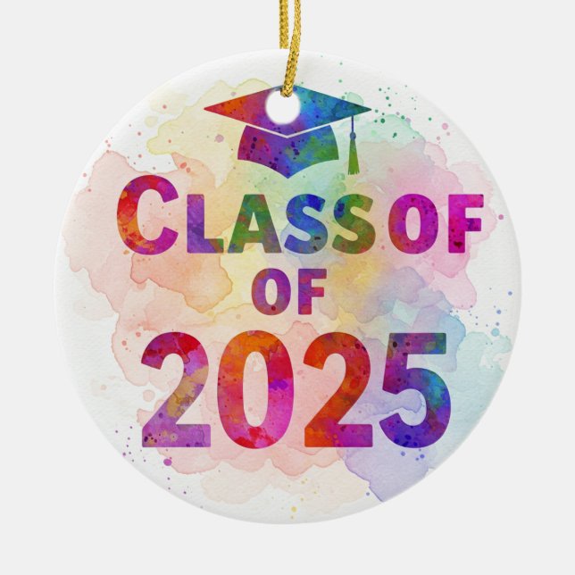 Class of 2025 Tie-dye ornament (Front)
