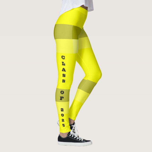 Class of 2025 Yellow Band Leggings by Janz (Right)