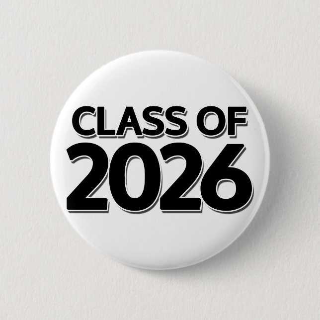 Class of 2026 2 inch round button (Front)