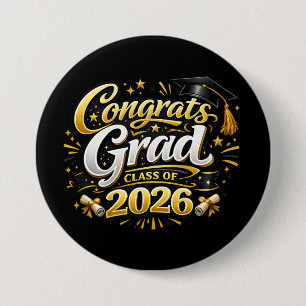 Class of 2026 3 inch round button