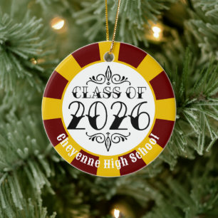 Class of 2026 (Add Name) Graduation Ceramic Ornament