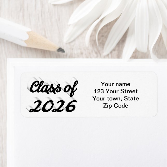 Class of 2026 black script graduation (Insitu)