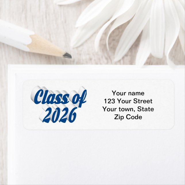 Class of 2026 blue text graduation (Insitu)