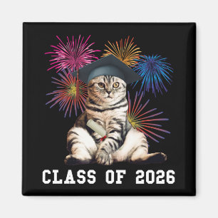 Class Of 2026 Cat Lover Magnet