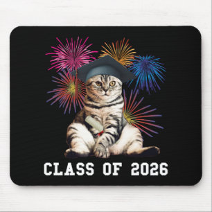 Class Of 2026 Cat Lover Mouse Pad