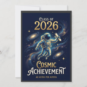 Class of 2026 Cosmic Achievement Graduation Invitation