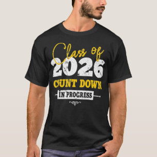 Class Of 2026 Count Down Funny Grad 2022 First Day T-Shirt