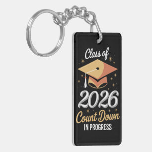 Class Of 2026 Count Down In Progress Peronalized  Keychain