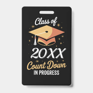 Class Of 2026 Count Down In Progress Personalized  Badge