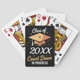Class Of 2026 Count Down In Progress Personalized  Playing Cards