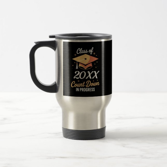 Class Of 2026 Count Down In Progress Personalized  Travel Mug (Left)