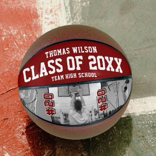 Class of 2026 Custom Photo Graduation Gift Basketb Basketball