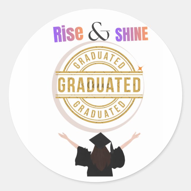 Class of 2026 Elite 🎓 Classic Round Sticker (Front)