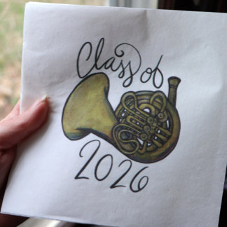 Class of 2026 French Horn Band Class Music         Napkin