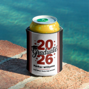 Class of 2026 Grad Cap   Graduate Maroon Cooler