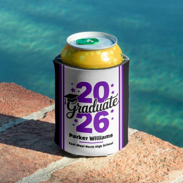 Class of 2026 Grad Cap | Graduate Purple Cooler (In Situ Pool)