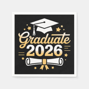 Class Of 2026 Graduate Graduation 26 Proud Family Napkin