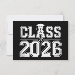 Class Of 2026 Graduation 26 Graduate Vintage Announcement