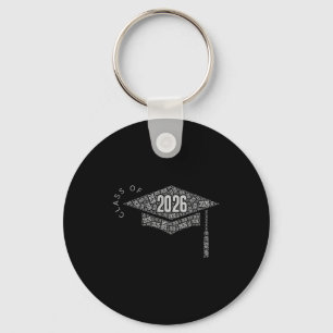Class of 2026 graduation cap  keychain