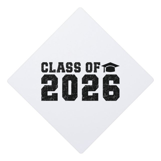 Class of 2026 graduation cap topper (Front)