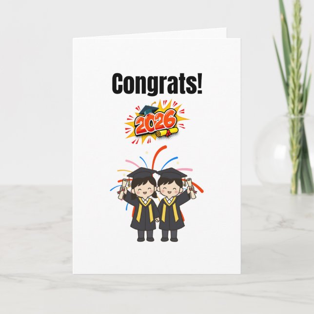 Class of 2026 Graduation Celebration  Card (Front)
