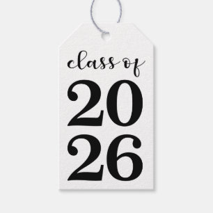 Class of 2026 Graduation Centerpiece Favor Gift Tags