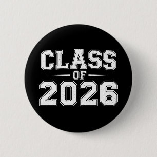 Class Of 2026 Graduation Graduate Retro Vintage 2 Inch Round Button
