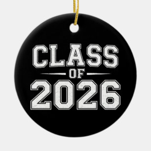Class Of 2026 Graduation Graduate Retro Vintage Ceramic Ornament