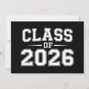 Class Of 2026 Graduation Graduate Retro Vintage Invitation