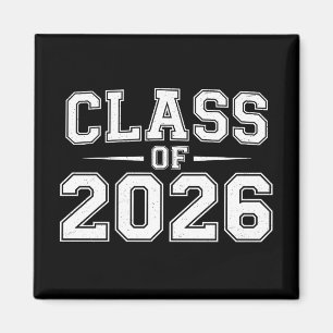 Class Of 2026 Graduation Graduate Retro Vintage Magnet
