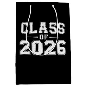 Class Of 2026 Graduation Graduate Retro Vintage Medium Gift Bag