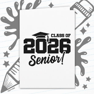 Class of 2026 Graduation Graduate Senior 2026 Card