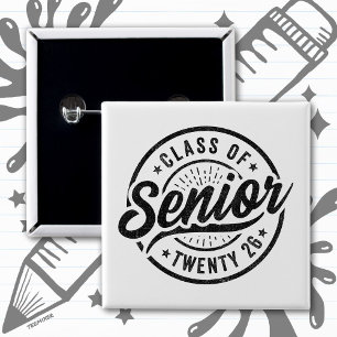 Class of 2026 Graduation High School Senior 2026 2 Inch Square Button