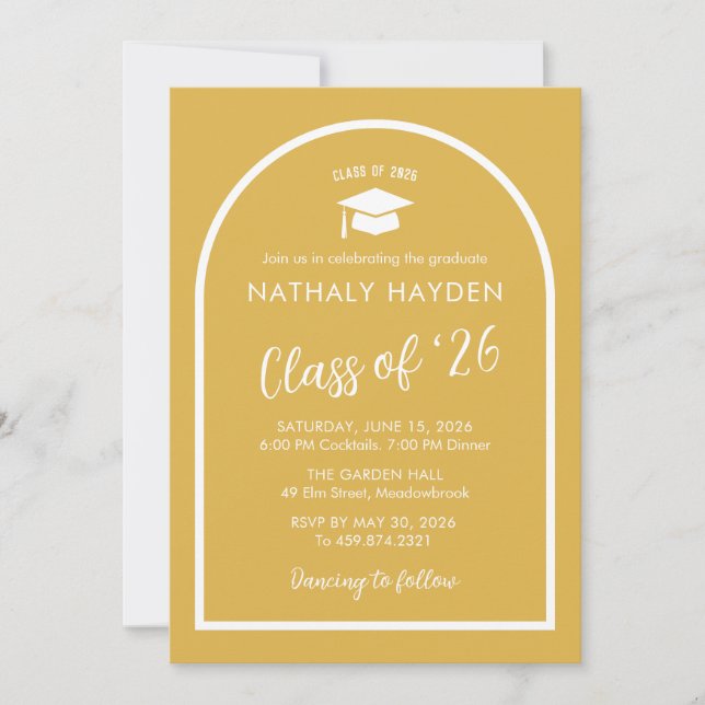 Class of 2026 Graduation Party Invitation (Front)