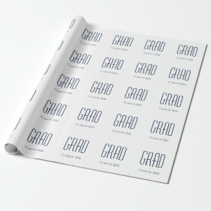Class of 2026 Graduation Party Minimalist  Wrapping Paper