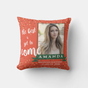 Class of 2026 Graduation Photo Keepsake Graduation Throw Pillow